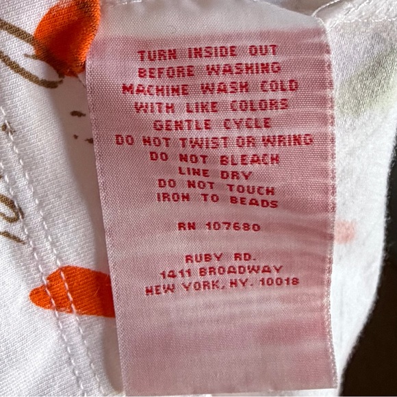 •Ruby Rd.• Abstract Pattern Sequin Knit 3/4 Sleeve Top - Size Large - Picture 6 of 7